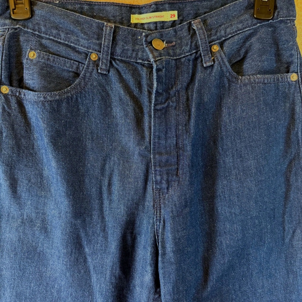 Levis Jeans 29 70s High Slim Straight Blue Wellthread Sustainable A1124-0001‎